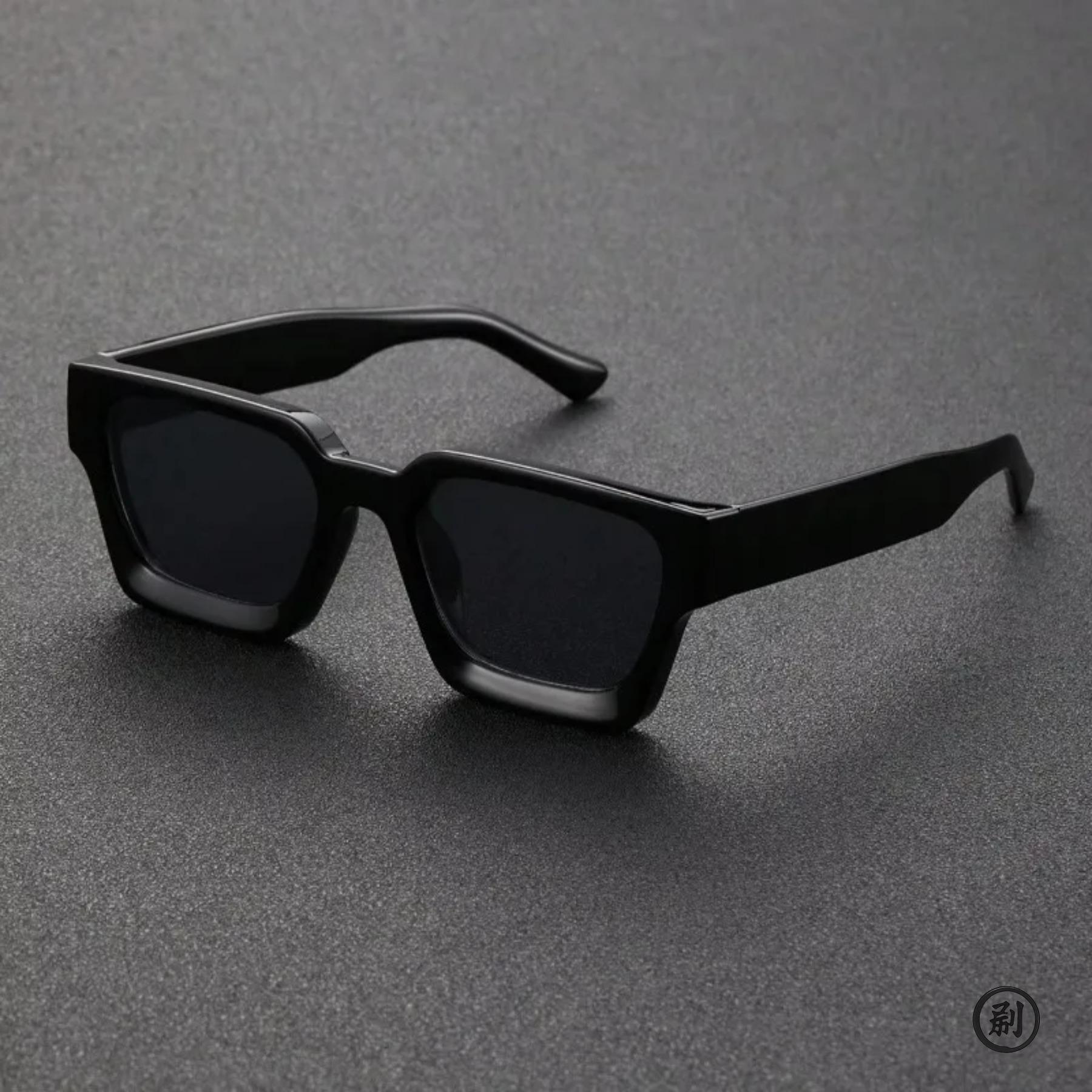 Bai Fen Bai Electronic 3C Men's 1Pc Unisex Plastic Fashion Square Frame Sunglasses For Street Photography And Beach Trips Driving Accessories