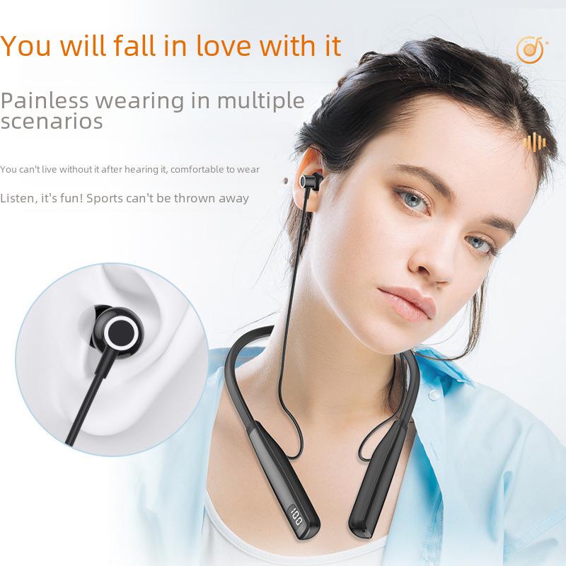Bluetooth-Headset mit ultralanger Standby-Zeit und Geräuschunterdrückung, ideal für den Sport, zum Umhängen