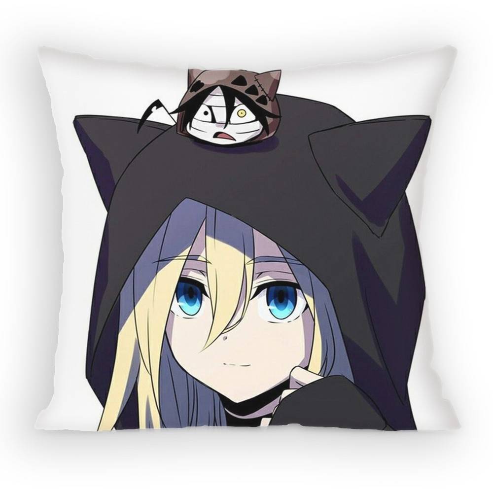 Angels of Death Rachel x Zack Pillow Case Sofa Living Room for Bedroom car Headboard Backrest Cushion Square Cushion Nap Time