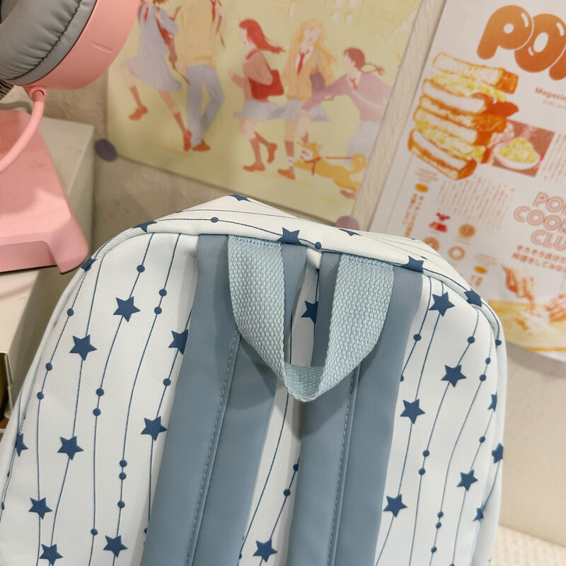 Rugzak met sterrenprint Dames Rugzak in College Stijl Schooltas Middelbare School