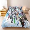 Gintama Anime Bedding Set Sakata Gintoki Printed Duvet Cover Set Cartoon Bed Linen Otaku Room Home Bedroom Decor
