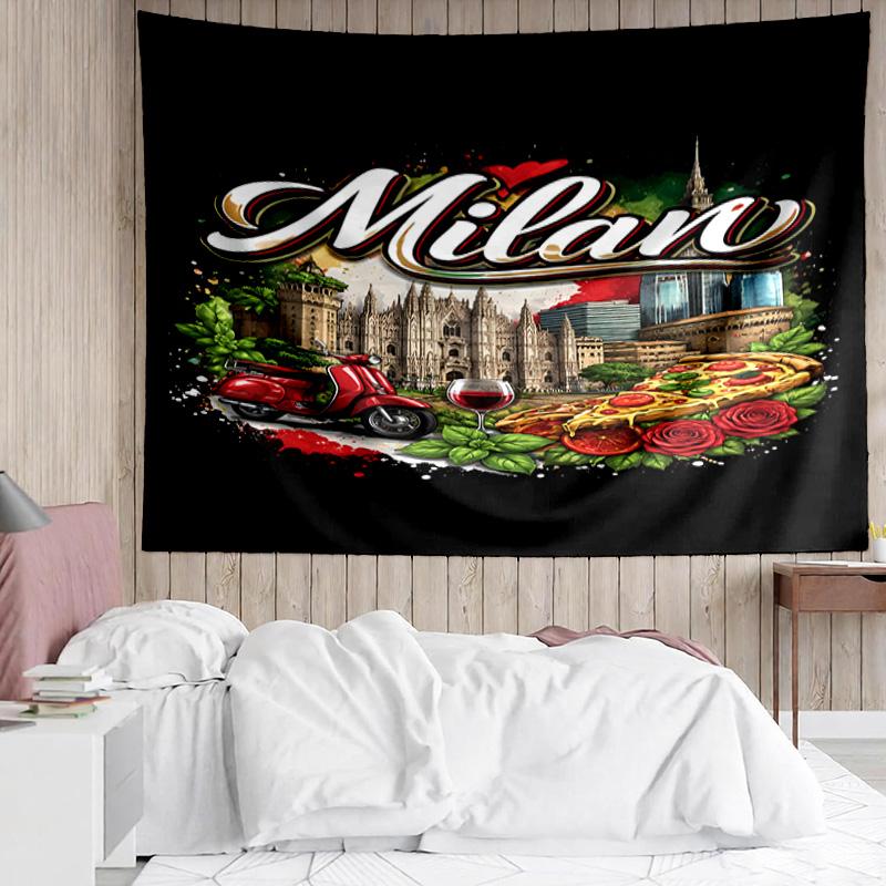 1PC Portugal: Landscapes Culture And Cuisine Tapestry, Unique Design Tapestry, Suitable for Bedroom,Livingroom, Playroom,Heartwarming Holiday Gifts