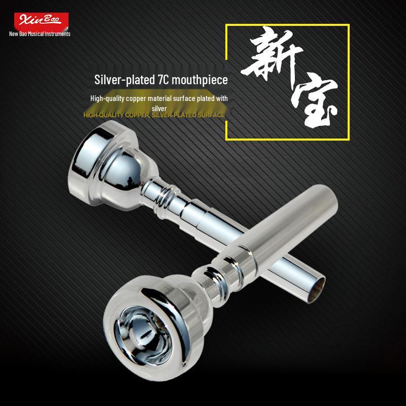 

Новый профессиональный посеребренный латунный мундштук для трубы Bao (7C, 3C, 5C, 1.5C) 1C