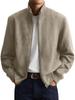 Men's Trendy Spring Business Casual Jacket - Anti-Wrinkle, Long Sleeve, Stand Collar, Zipper Hoodie