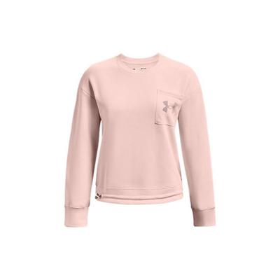 Rival Mesh Fleece-Lined Pullover Hoodie with Front Pocket Women Hoodies Pink 1365847-685