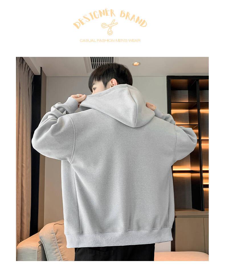 Di Yu Shen Long Unisex Hooded Cardigan: Heavyweight Casual American Streetwear Jacket