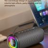 Rockmia Fresh New 30W RGB Wireless Bluetooth 5.3 Portable Stereo Music Boombox Speaker with RGB Light EBS-617 Waterproof