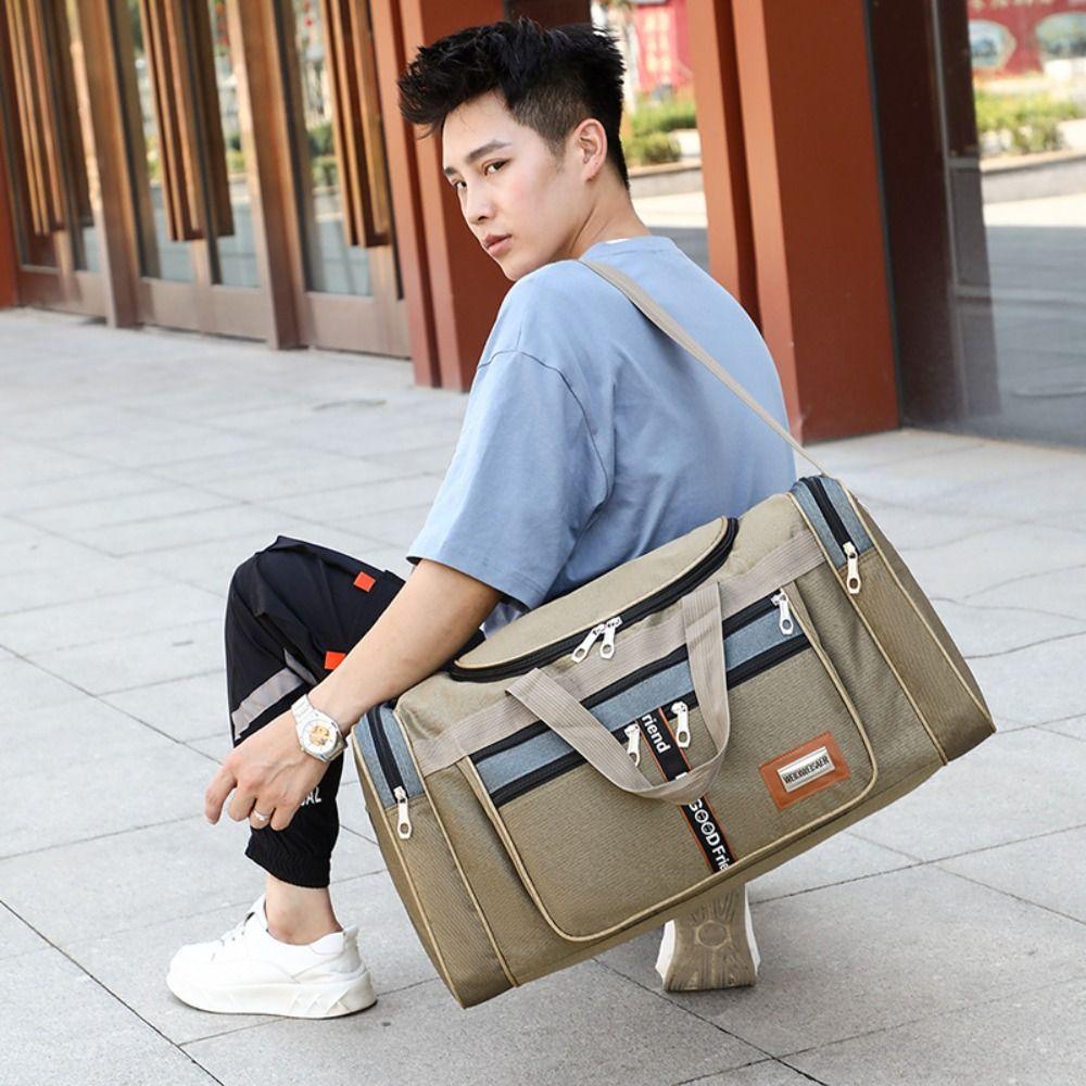 Holdall Carry on Luggage Bag WaterProof Fitness Training Bag Men Oxford Travel Duffel Bag Outdoor