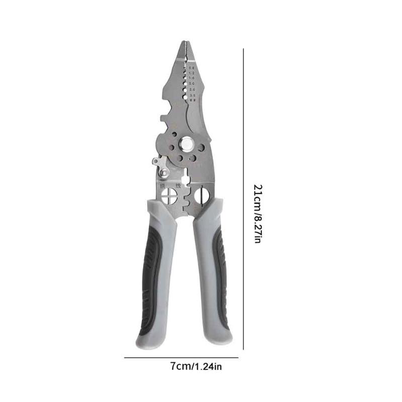 Wire Stripper Decrustation Pliers Adjustable Electrical Wire Wire Winding Pliers Non-slip Wire Stripper Crimper