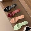 Fashion 2025 Summer New Brand Women Slipper Fashion Open Toe Slip on Slides Ladies Elegant Thin High Heel Dress Pumps Slides