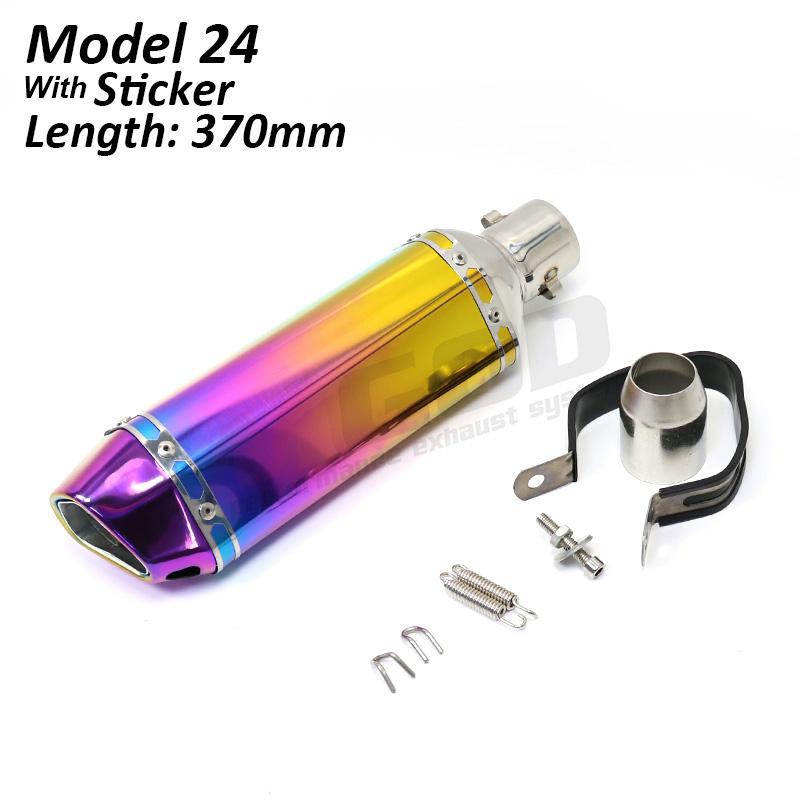 Universal Motorcycle Exhaust Pipe 51mm DB Killer Escape Moto Racing Modified Pit Bike For Kawasaki Z650 Ninja400 Versys 650 MT09