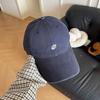 Korean-style simple letter-embroidered baseball cap for women, spring season, large head circumference, face-slimming, versatile casual hat, trendy