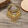 Retro Ethnic Water Drop Tassel Necklace and Sweater Clavicle Chain Accessories