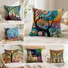 PNaive arts Cushion Cover Soft  Washable Pillow Covers Suitable for Sofa Bed Travel Office Scenarios