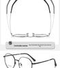 Ultra-Light Fashion Retro Polygonal Metal Eyeglass Frames for Myopia
