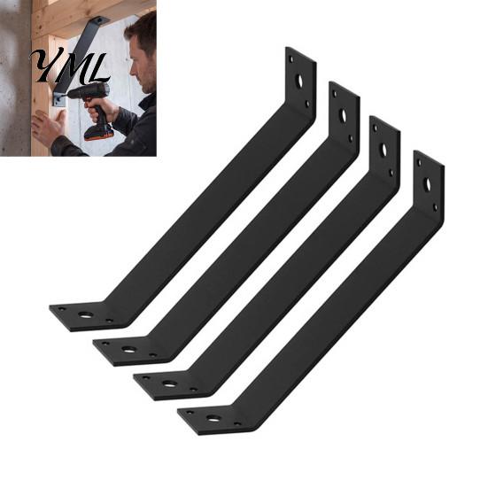 Rust Resistant Steel Fitting 4PCS 45 Degree Angle Support Bracket for Pergola, Heavy Duty Mild Timber Structure Hardware Frame, Reinforcement Fastener