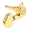 6pcs 40 / 41 Inch Folk Guitar Tuning Pegs 3R+3L All Closed Machine Heads Tuners Gold Black Optional
