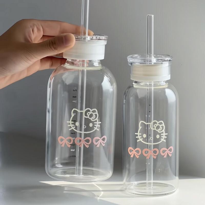 Cute Animal Heat-Resistant Glass Water Bottle