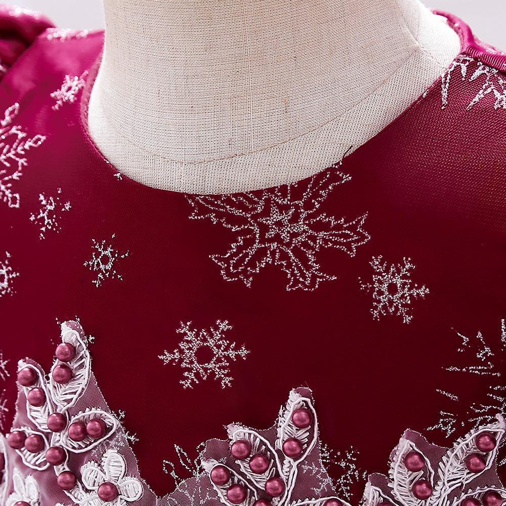 Dívčí Princezna Výšivka Dětská Květina Svatba Vánoční Party Tutu Šaty Teenager Děti Děti Elegantní šaty