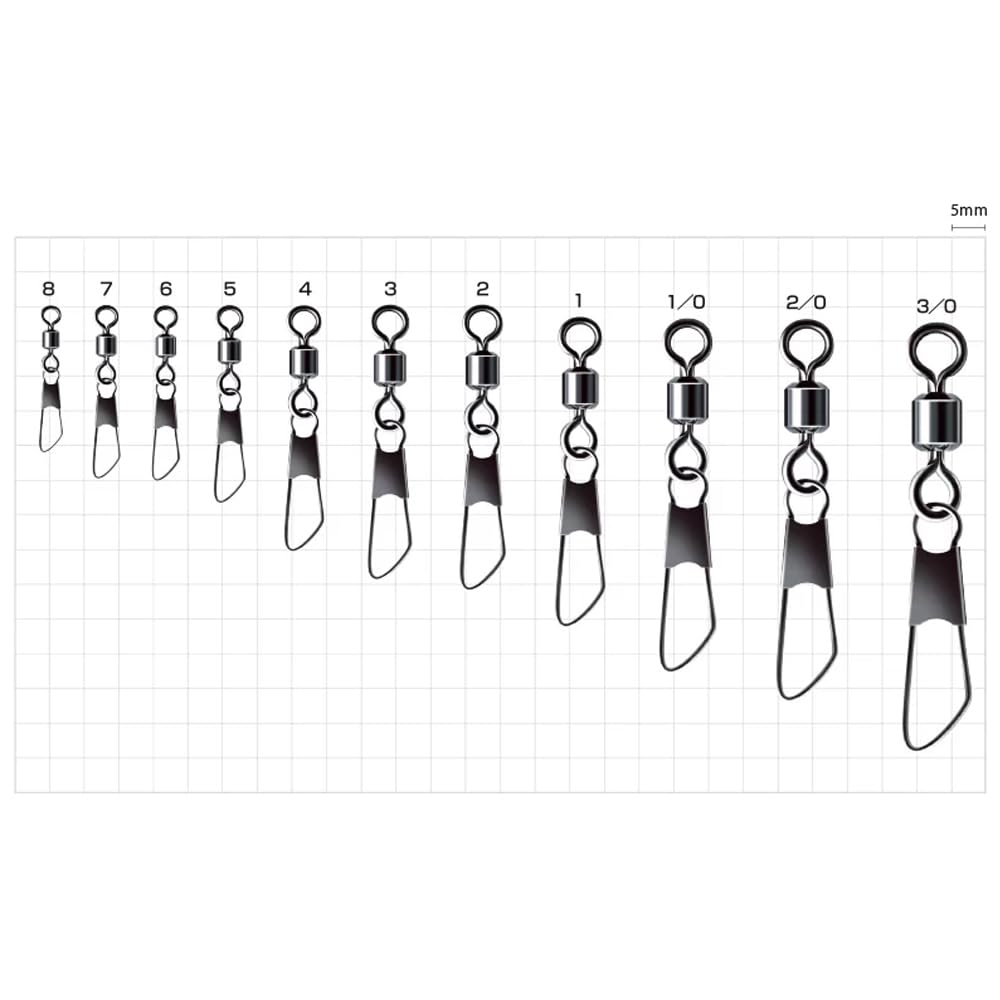 Sasame Needle (SASAME) 210-B Power Stainless Swivel 6 with Snap