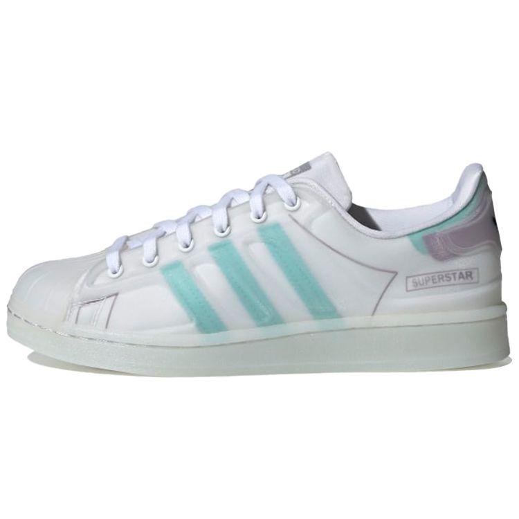 Adidas Originals Superstar Futureshell Synthetic Leather Low-Top Skate Shoes Women Sneakers White Blue FY7356