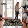 Non-slip Floor Mat 3D Skeleton Halloween Rug, Spooky Optical Illusion Entrance Depth Washable Kitchen Rug Pattern Non-Slip for Living Room Bedroom