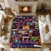 Messi 379 Personalized Name Area Rug Design for Entryway Decorate room Hallway Foyer Anti-slip Rug Anime Office Decor