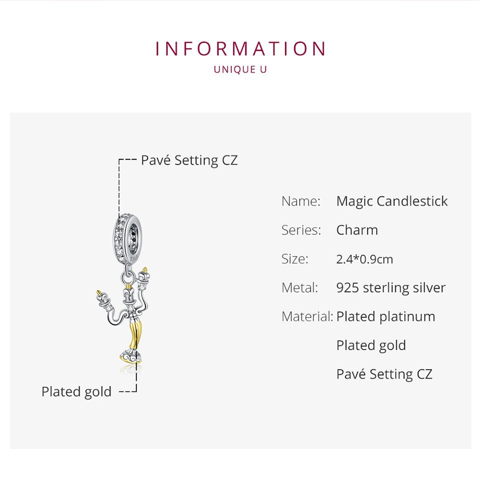 Bamoer Genuine 925 Sterling Silver Magic Can Pendant Charm Fit Original Brand Silver Bracelet and Necklace Fine Jewelry