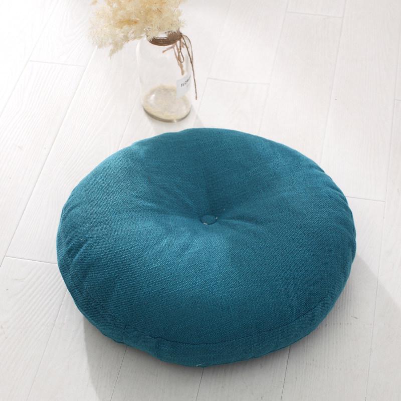 Washable Japanese-Style Thick Linen Tatami Floor Cushion for Living Room