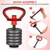 Portable Kettlebell Handle Threaded Push Up Handle Sturdy Base Kettle Bell Grip  Weightlifting