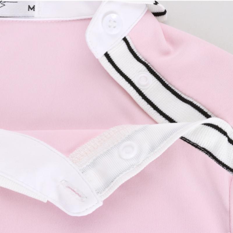 Shop   Women S Golf Wear Diagonal Button Long Sleeve Tee Lb wSh 215 Pink