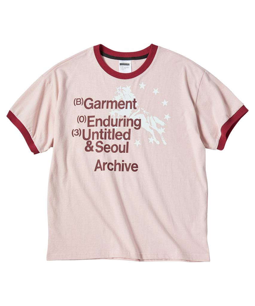 Eontaiteulseoul Archive Unicorn Ringer Crop Short Sleeve Pink