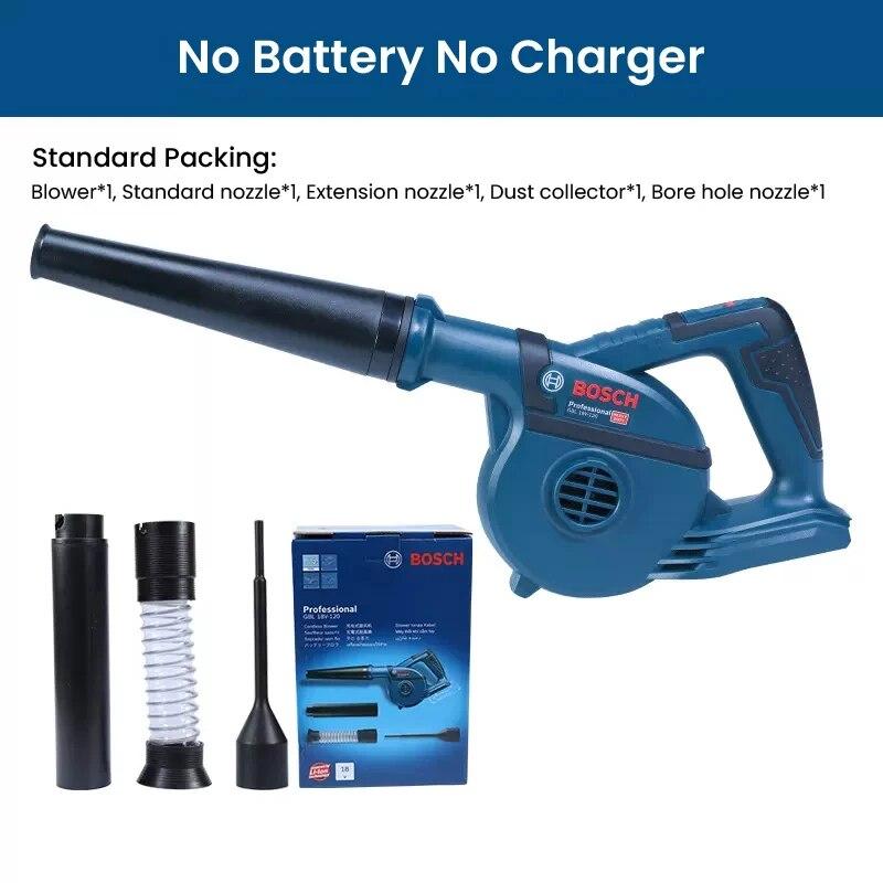 

Беспроводной электрический вентилятор Bosch GBL18V-120, компактный сверхмощный вентилятор, пылесос, пылесборник, 2 шестерни