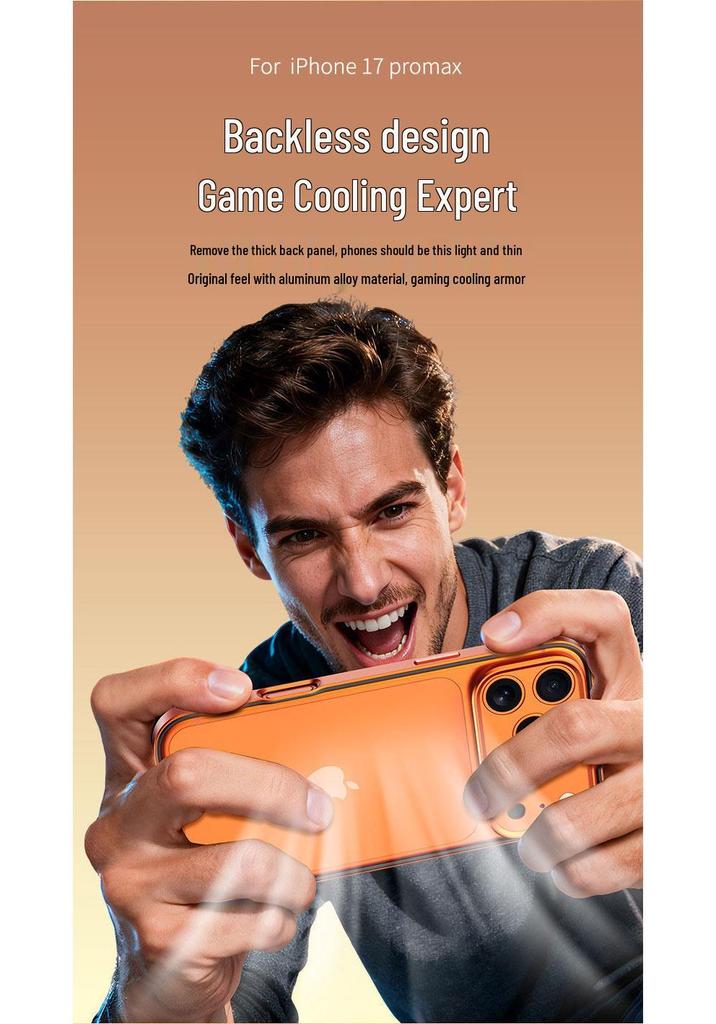 Aluminum Alloy Metal Frame Lens Ring for iPhone 17/16 Pro Max with Full Coverage and Heat Dissipation.