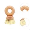 Dish Brush Scrub Home Cleaning Tools with Handle Sisal Bristles Fruit Vegetable Scrubber