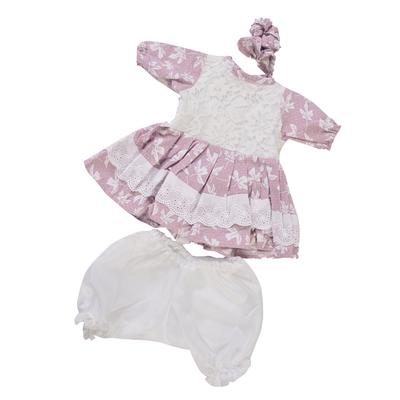17-18inch Reborn Doll Baby Girl Clothes Floral Dress Pants Hat Socks//Shoes