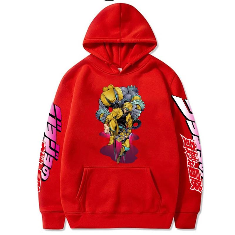 Kujo Jotaro Grafické Mikiny Unisex Podzim Zima Fleecové Streetwearové Topy