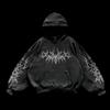 Purple Inferno Dragon Graphic Hoodie Women Oversized Vintage Goth Streetwear Long Sleeve Pullover Sweatshirt Gothic Casual Daily Outfit Harajuku Style