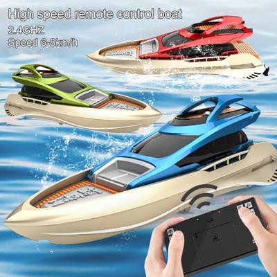 1 Set Model Toy Multifunctional Mini Dual Motors Electric Remote Control Yacht Racing Speedboat Boat