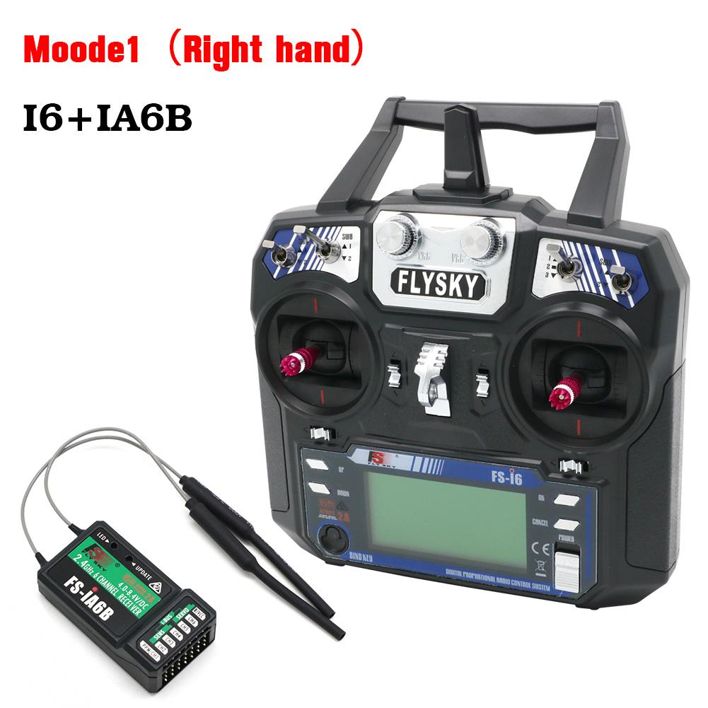 FLYSKY FS-i6 I6 Transmitter 2.4G 6CH Radio Remote Controller With iA6 iA6B X6B A8S R6B iA10B FS2A Receiver for RC Drone Airplane