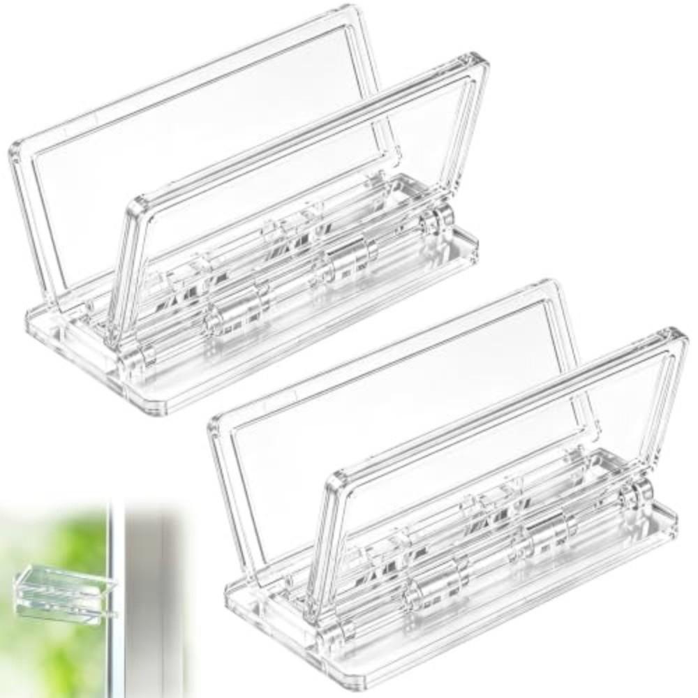 White/black Sliding Door Lock Adhesive Mount Childproof Lock Practical Window Safety Lock Balcony
