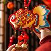 Year of Horse Festival Decoration Velvety Cotton Fabric Chinese New Year Ornaments for Entrydoor Wall Home Decoration