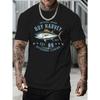Fashion Men's Casual Short Sleeve Tee Trendy Printed Crew Neck Streetwear T-Shirt