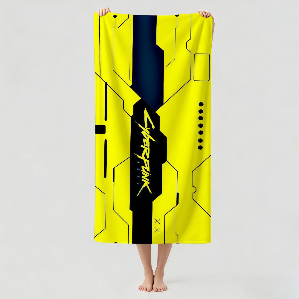 Fashion print C-CyberpunkS Towel Drying Bath Towel Applicable To Light Swimming Camping Yoga Beach Out