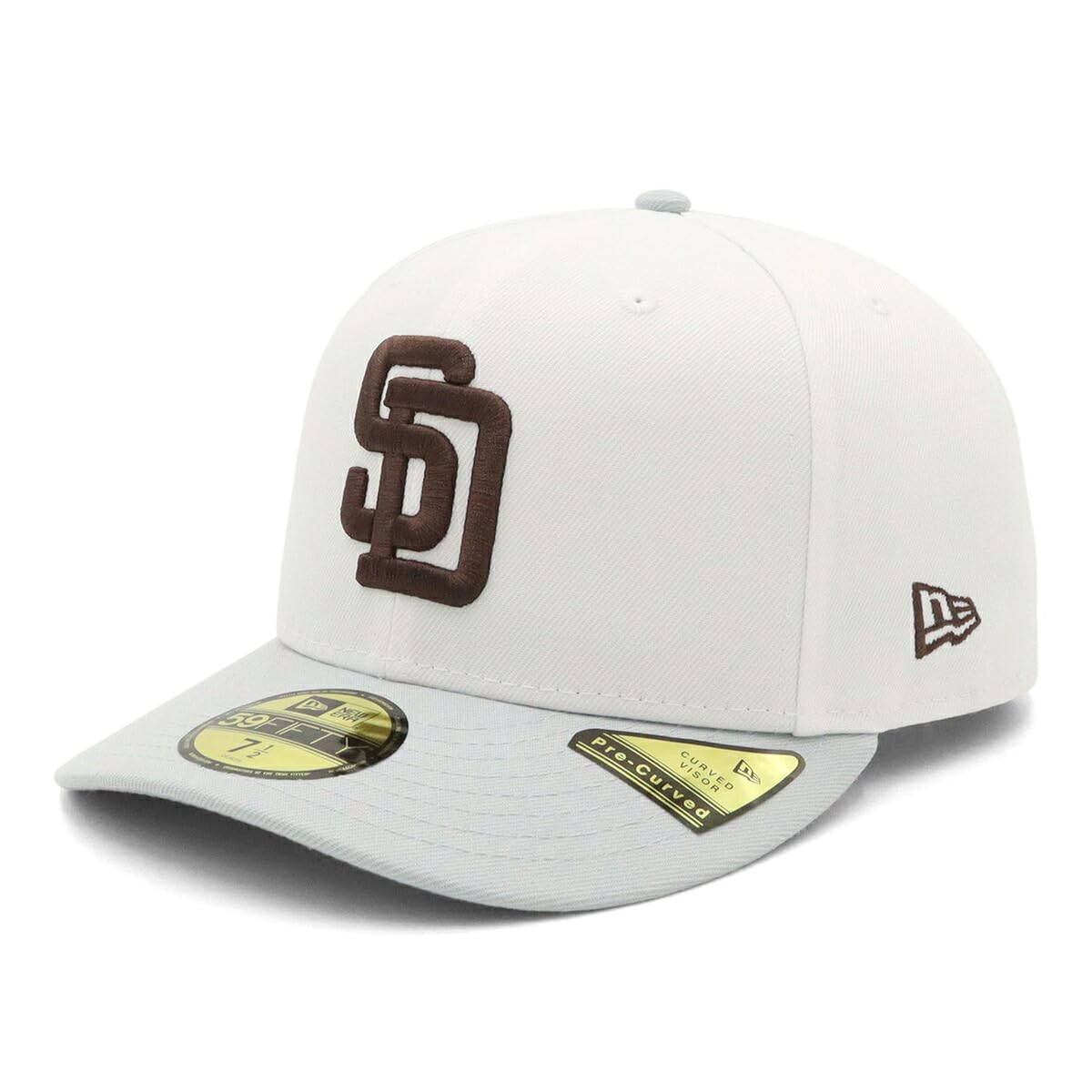 New Era 59Fifty Ледниковый период MLB SD Белая Размер 7 Ледниковый период Off Слегка изогнутая Двухцветная Кепка, 1/2, PC5950, SADPADCO,