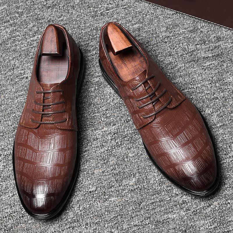 Мода Оксфорд Броги Мужские Туфли Жениха Платье Формальные Ручной работы Дизайнер Лучшая — фото 7