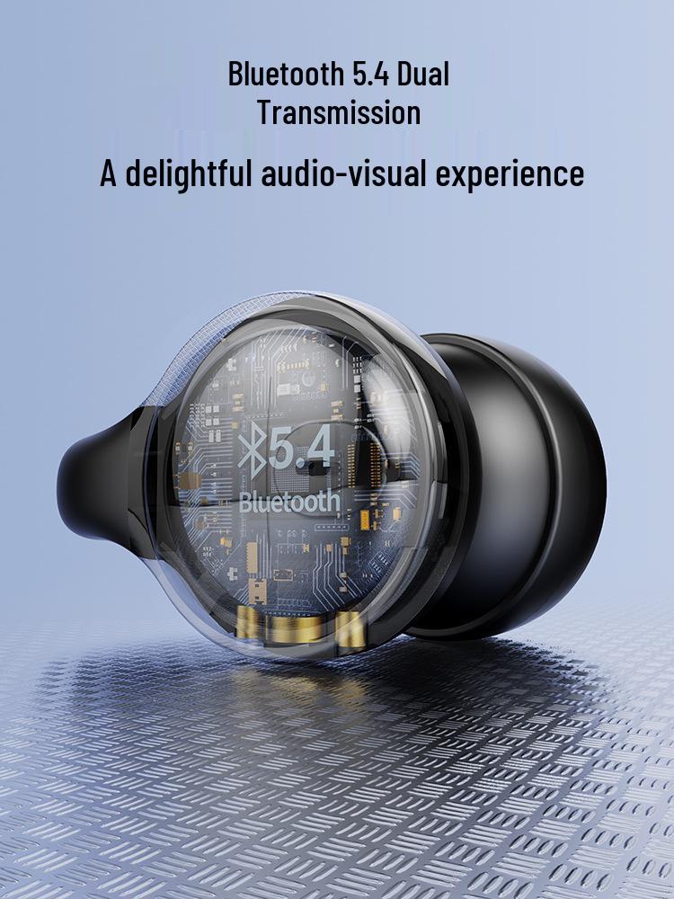 True Wireless Digital Display Stereo Bluetooth Ear-Clip Earphones with Charging Case