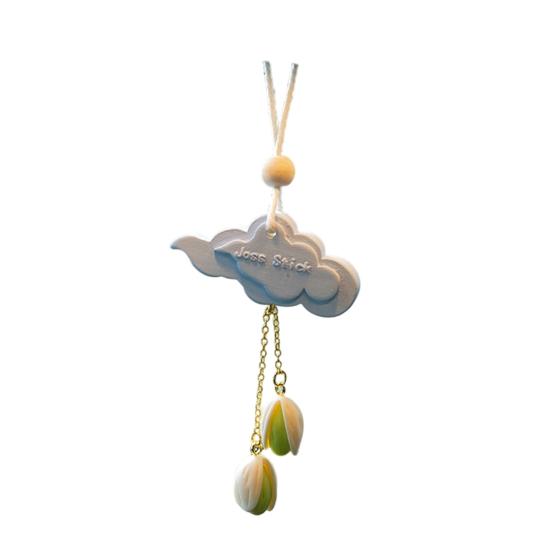 Deodorante per Auto a Forma di Nuvola Diffusore di Aroma Affascinante con Ciondolo a Forma di Bocciolo di Fiore Fragranza a Lunga Durata Profumo Fresco Accessorio per Auto