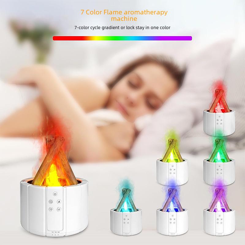Colorful Flame Aromatherapy USB Humidifier for Home & Hotel