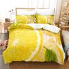 Dropship Soft Duvet Cover Set 3D Print Watermelon Lemon Home Textile Bed Warm Comforter Set King-Sized Dimensionsd Dimensions Comfortable Quilt